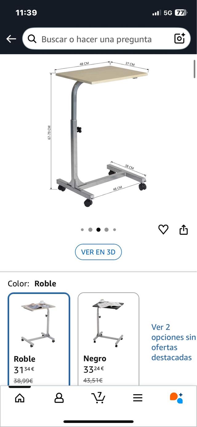 Mesa Auxiliar para Computador. Ref. 2