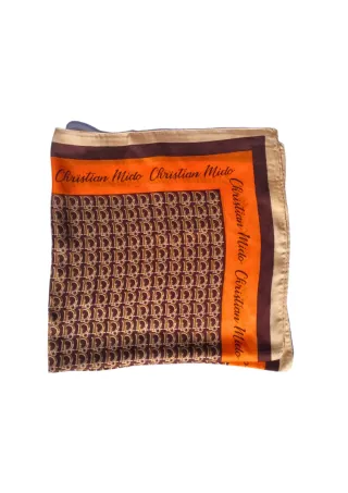 Pañuelo cuello, pañuelo marrón, pañuelo logo