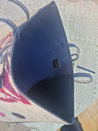 Bolso Grande Desigual Multicolor Blanco