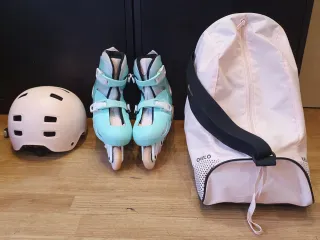 Patines en Linea Oxelo 34/36 + Funda + Protección