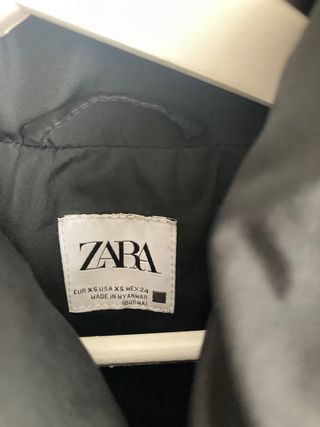 Chaqueta Zara Negra Mujer Talla XS