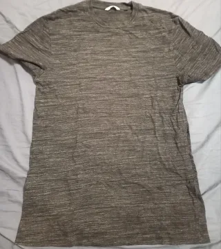 Camiseta jaspeada hombre manga corta