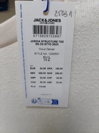 Camiseta Jack & Jones Beige