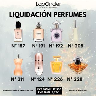 Liquidación de perfumes