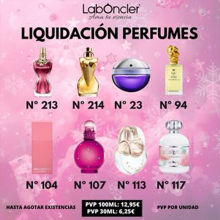 Liquidación de perfumes