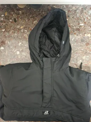 Pull&Bear Sudadera con Capucha Negra Talla M