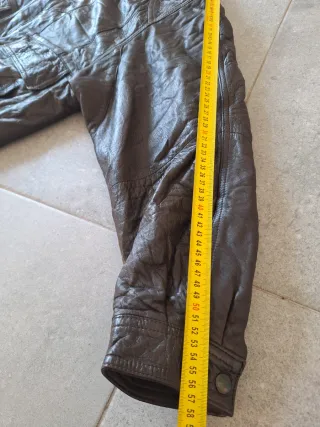 Chaqueta Bomber Piel Vintage Oversized M Aviator