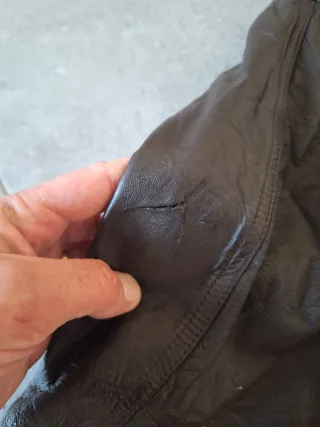 Chaqueta Bomber Piel Vintage Oversized M Aviator