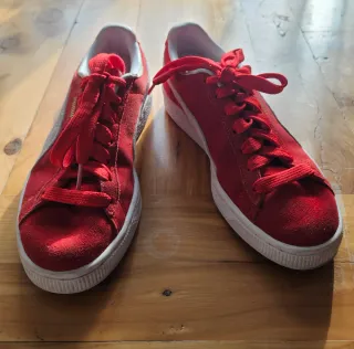 Zapatillas Puma Suede Rojas Niño