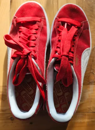 Zapatillas Puma Suede Rojas Niño