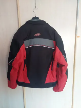 Chaqueta Moto Negra y Roja L