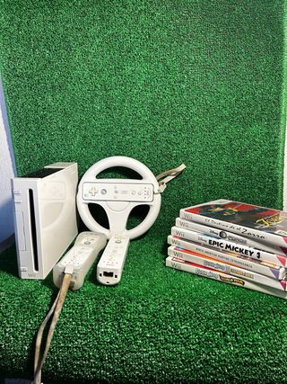 Consola Nintendo Wii con giochi e accessori