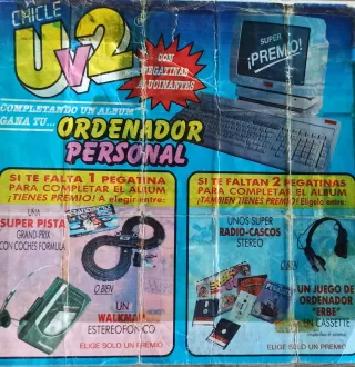 Álbum Cromos Chicles Uv2 1988