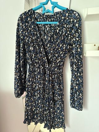 Vestido Pull and Bear flores azul