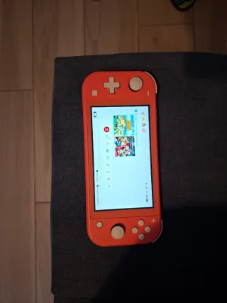 Switch Lite in vendita con custodia e caricabatterie.