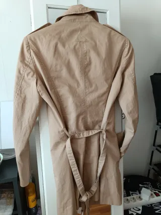 Gabardina mujer beige