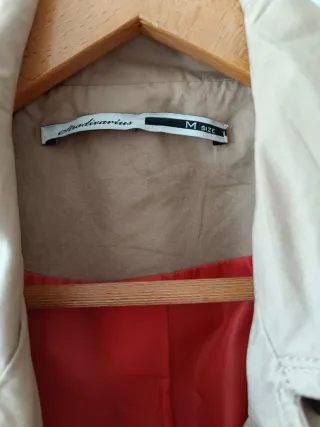 Gabardina mujer beige