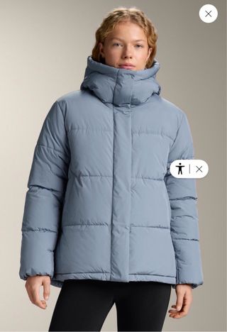 Anorak Oysho Impermeable Azul