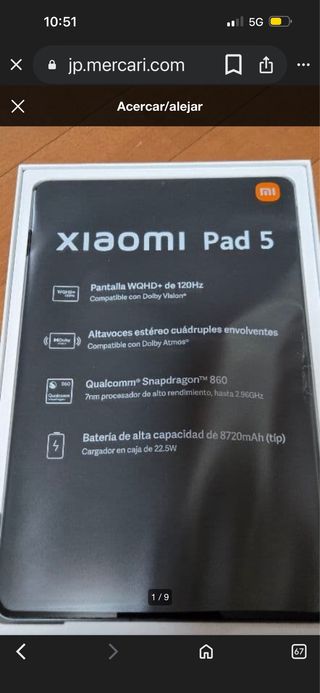 Tablet Xiaomi Pad 5 con display WQHD+ a 120Hz e altoparlanti stereo quadrupli