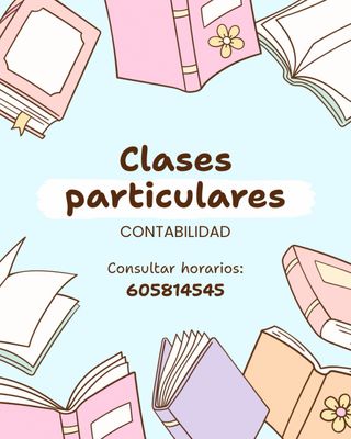 CLASES PARTICULARES CONTABILIDAD