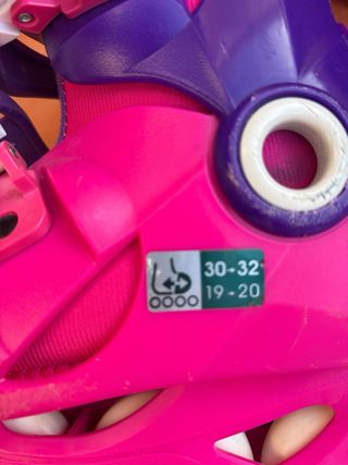 Patines en línea Oxelo rosas talla 30-32