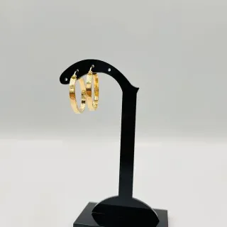 Pendientes Aro Tornillo 18K