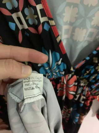 Vestido largo estampado floral