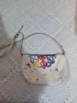 Bolso Desigual blanco estampado