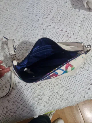 Bolso Desigual blanco estampado