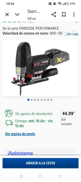 Sierra de calar a batería.Incluyo cargador+bateria