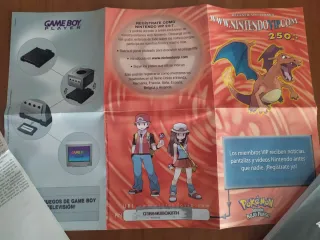 Puntos VIP y folletos Pokémon Rojo Fuego