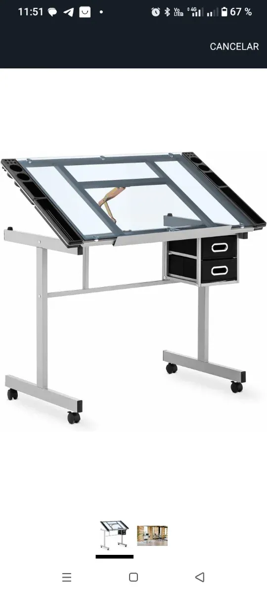 Mesa de dibujo profesional inclinable