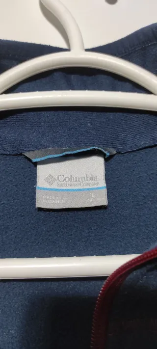 Polar Columbia Mujer Azul con cremallera