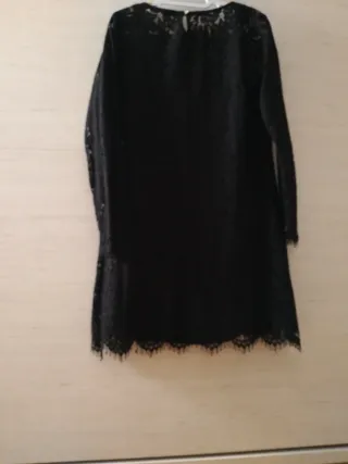 Vestido negro encaje talla L