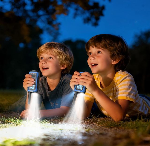 Confezione da 3 Walkie Talkie Ricaricabili con Torcia e Bussola