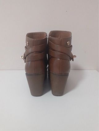 Botines cuña marrones talla 38