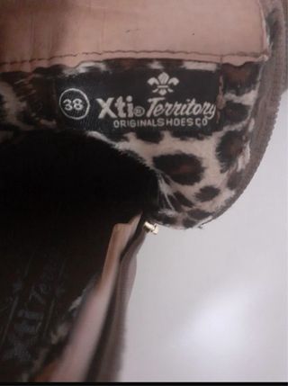 Botines cuña marrones talla 38