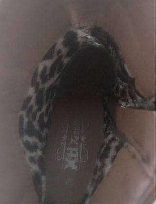 Botines cuña marrones talla 38