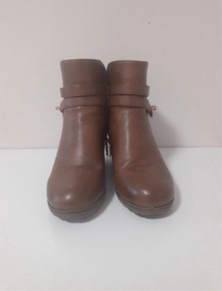 Botines cuña marrones talla 38
