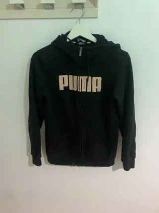 Chaqueta Puma Negra con Logo