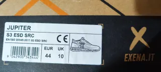 Zapatos de seguridad LEVITY-X negros y verdes