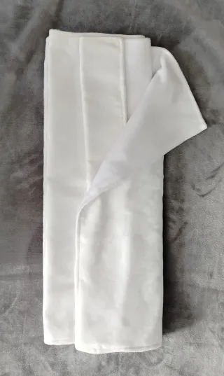 Pañolón Fallera Blanco 75x2m