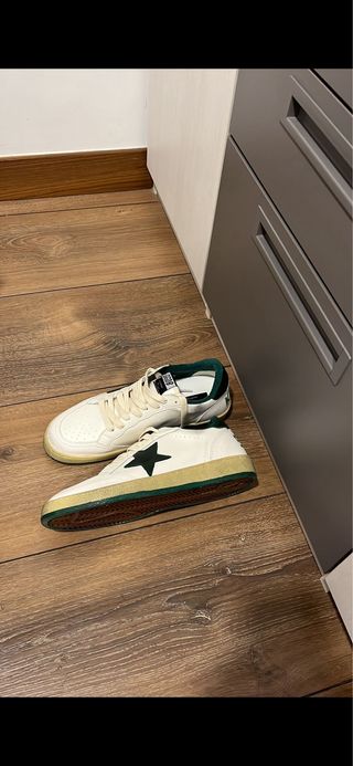 Golden Goose Ball Star Blancas y Verdes
