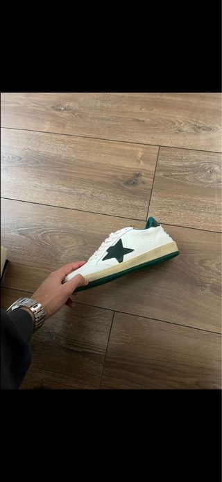 Golden Goose Ball Star Blancas y Verdes
