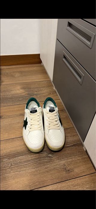 Golden Goose Ball Star Blancas y Verdes