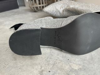 Botines Toral Plateados Talla 37