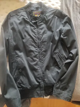 Cazadora Zara Algodón Negra