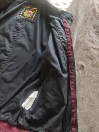 Cazadora Zara Algodón Negra