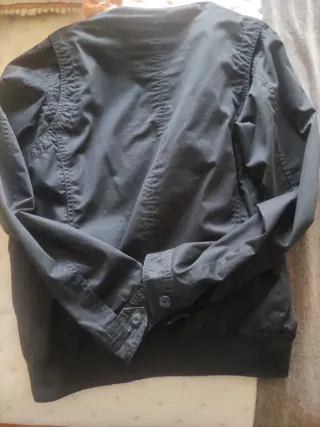 Cazadora Zara Algodón Negra