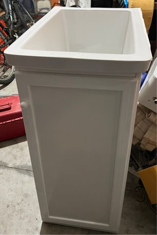 Pileta de aluminio con mueble